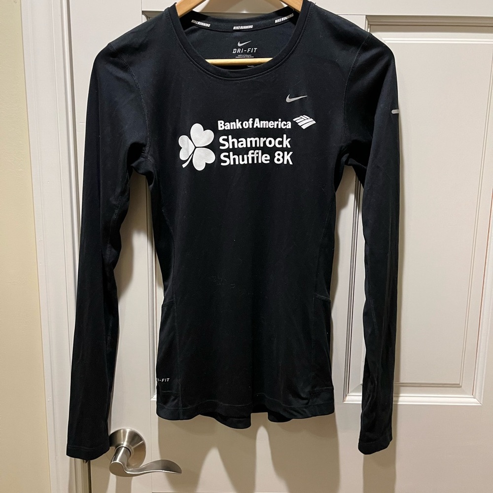 Nike dri-fit long Miler sleeve shirt-Shamrock Shuffle branded